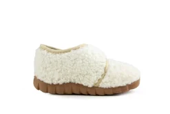 Pantoffels^Fischer Pantoffel Weiss Teddy