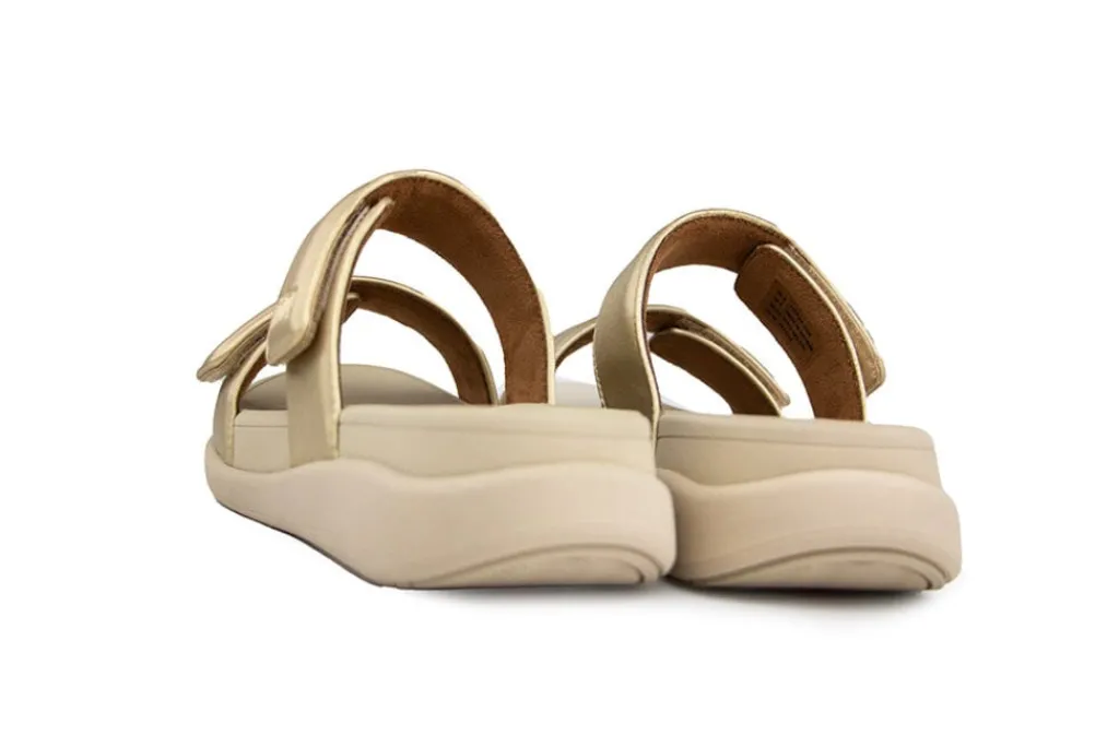 Slippers | Sandalen En Slippers^FitFlop F-Mode Go Adjustable Flatform Platino