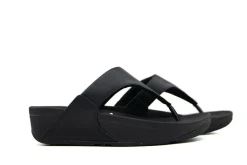 Slippers | Sandalen En Slippers^FitFlop Lulu Leather Toepost Black