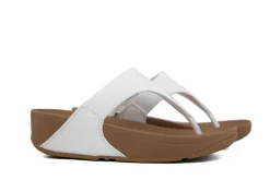 Slippers | Sandalen En Slippers^FitFlop Lulu Leather Toepost White