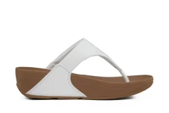 Slippers | Sandalen En Slippers^FitFlop Lulu Leather Toepost White