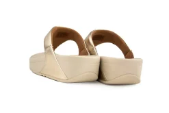 Slippers | Sandalen En Slippers^FitFlop Lulu Leather Toepost Platino