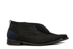 Hoge Veterschoenen | Nette Schoenen^Floris van Bommel Hoge Veterschoen Donkerbruin Suede