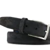 Riemen | Herenaccessoires^Floris van Bommel Riem Dark Grey Suede