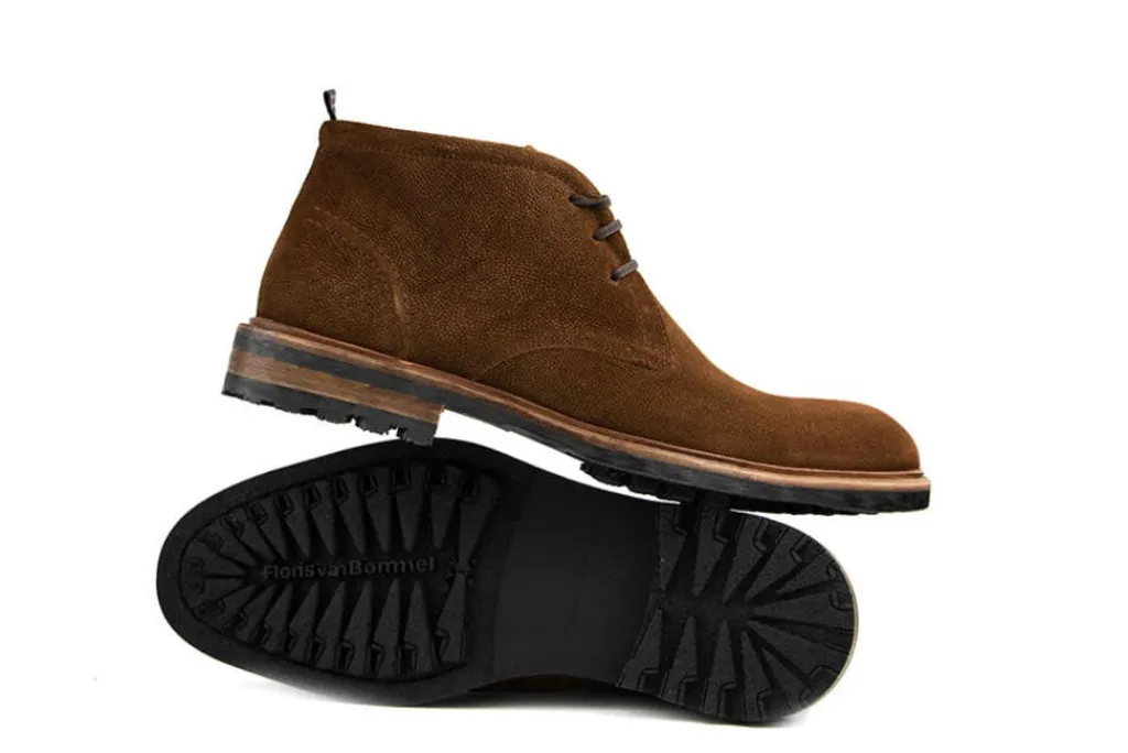 Veterboots En Bikerboot^Floris van Bommel Rocki 01.53 Cognac