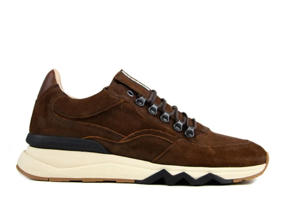 Sneakers^Floris van Bommel Sneakers De Zager 01.11 Cognac