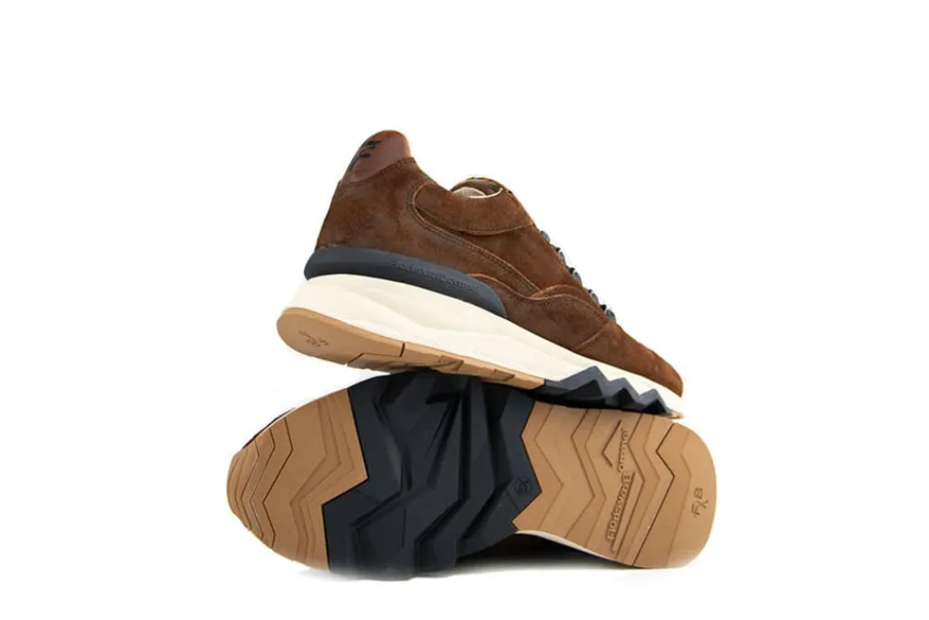 Sneakers^Floris van Bommel Sneakers De Zager 01.11 Cognac