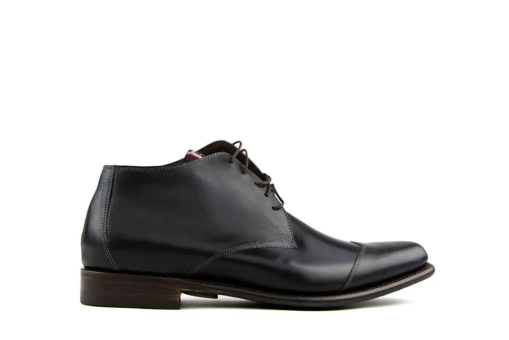 Hoge Veterschoenen | Nette Schoenen^Floris van Bommel Veterschoenen Zwart De Marser 01.00