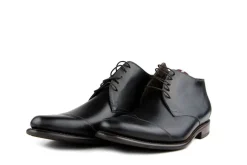 Hoge Veterschoenen | Nette Schoenen^Floris van Bommel Veterschoenen Zwart De Marser 01.00