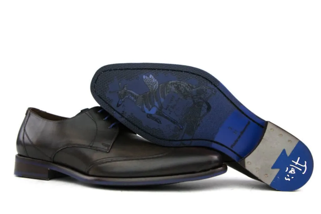 Veterschoenen | Nette Schoenen^Floris van Bommel Veterschoen Donkerbruin