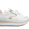 Sneakers | Wijdte K^Footnotes Sneaker Elke Calf White Combi