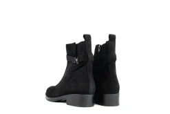 Enkellaarzen^Gabor Enkellaars Schwarz Suede Silver