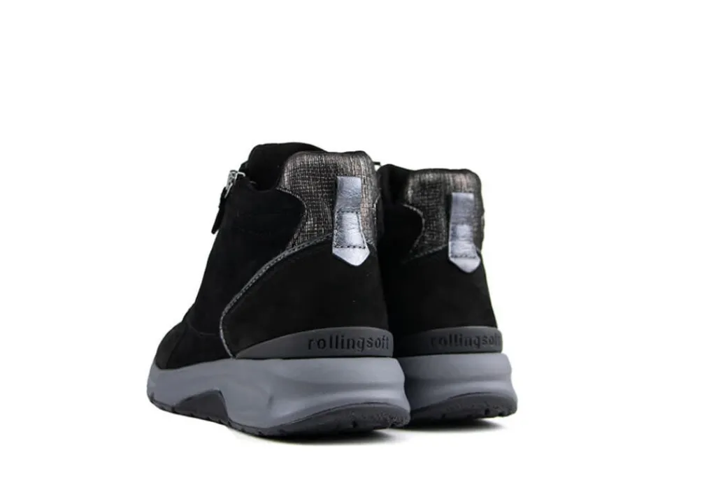 Sneakers^Gabor Hoge Sneaker Schwarz Anthrazit