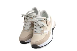 Sneakers^Gabor Rolling Soft Sneaker Leinen Oak Puder