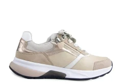 Sneakers^Gabor Rolling Soft Sneaker Leinen Oak Puder