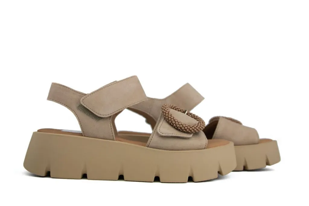 Sandalen | Sandalen En Slippers^Gabor Sandaal Gesp Caramel Suède
