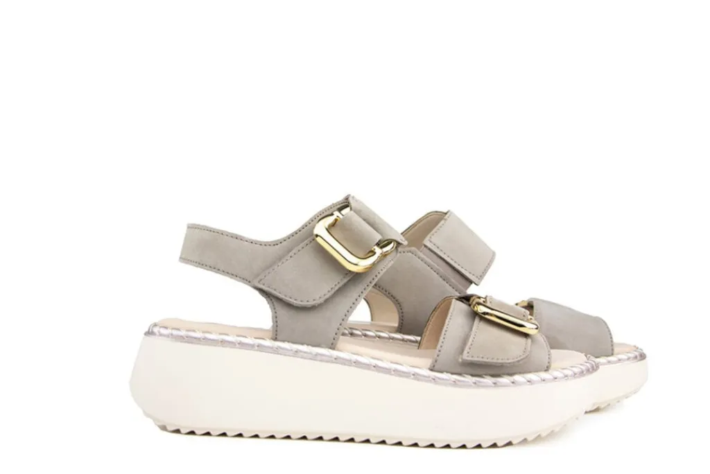 Sandalen En Slippers^Gabor Sandaal Leinen Soft Nubuck
