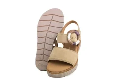 Sandalen | Sandalen En Slippers^Gabor Sandaal Sand Suede Gesp