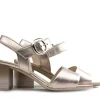 Sandalen En Slippers | Sandalen^Gabor Sandaal Satin Metallic Puder