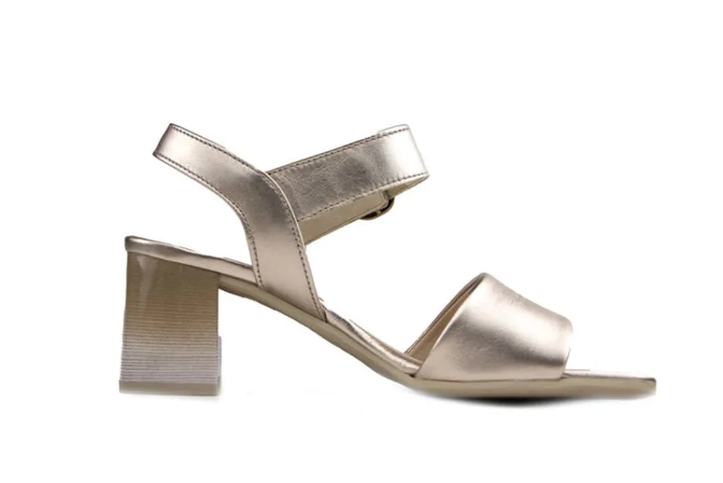 Sandalen En Slippers | Sandalen^Gabor Sandaal Satin Metallic Puder