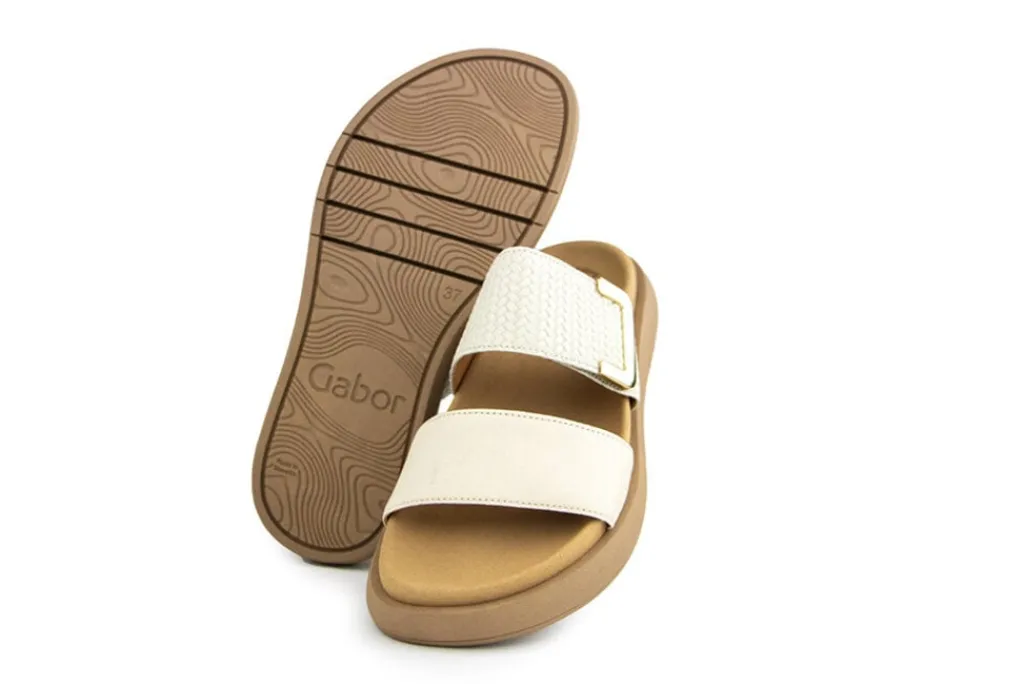 Slippers | Sandalen En Slippers^Gabor Slipper Nappa Nava Treccia Panna