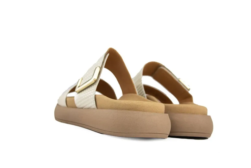 Slippers | Sandalen En Slippers^Gabor Slipper Nappa Nava Treccia Panna