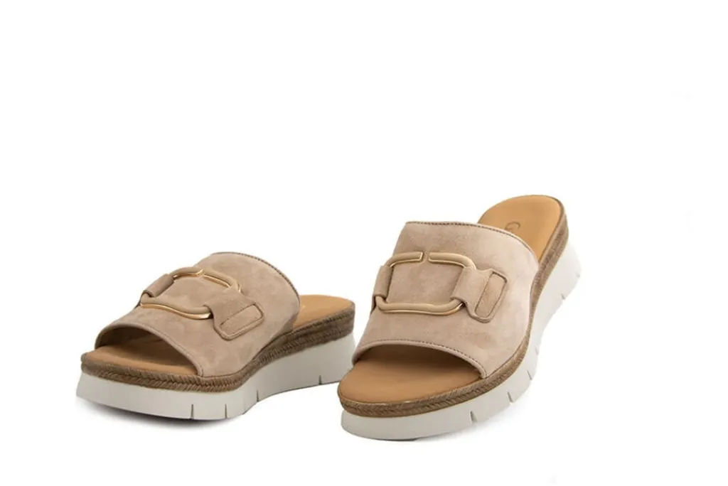 Slippers | Sandalen En Slippers^Gabor Slipper Sand Uni Gold