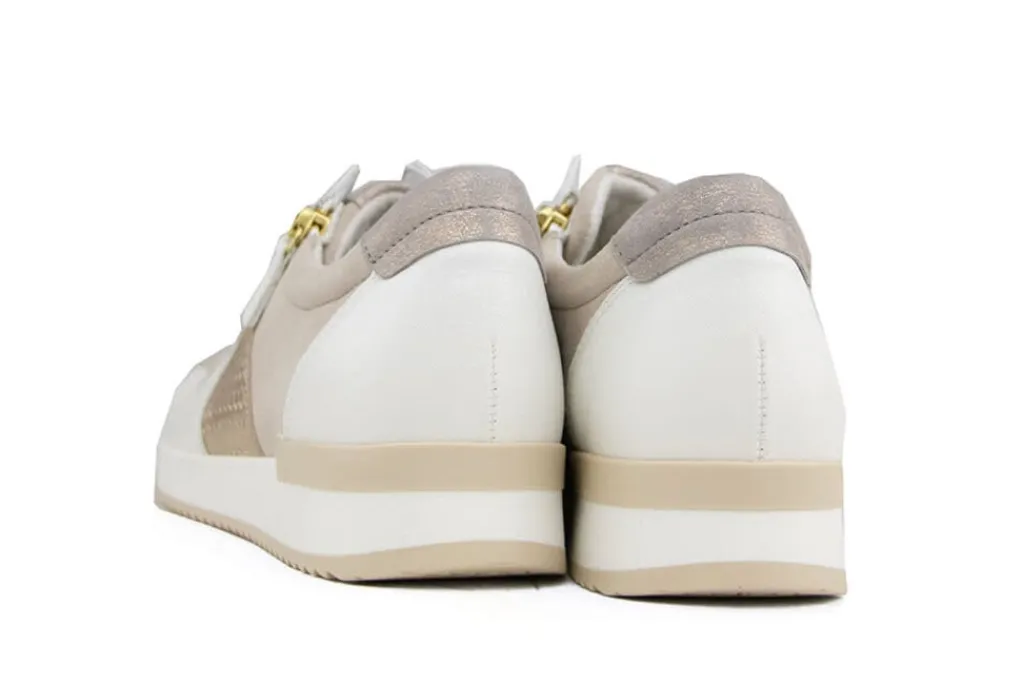 Sneakers^Gabor Sneaker Latte Oak Kombi Nappa Treccia