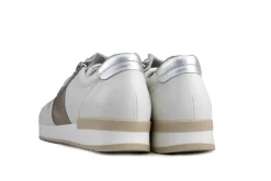 Sneakers^Gabor Sneaker Latte Puder Silber Nappa Satin