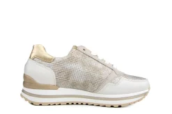 Sneakers^Gabor Sneaker Raffia Beige Offwhite Platin