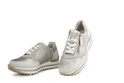 Sneakers^Gabor Sneaker Raffia Beige Offwhite Platin