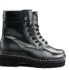 Veterboots En Bikerboots^Gabor Veterboot Schwarz Altsilber