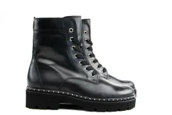 Veterboots En Bikerboots^Gabor Veterboot Schwarz Altsilber