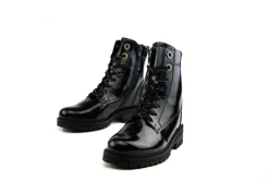 Veterboots En Bikerboots^Gabor Veterboot Schwarz Knautschlack
