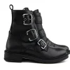 Veterboots En Bikerboots^GIGA Bikerboot Gespen Tramonto Black