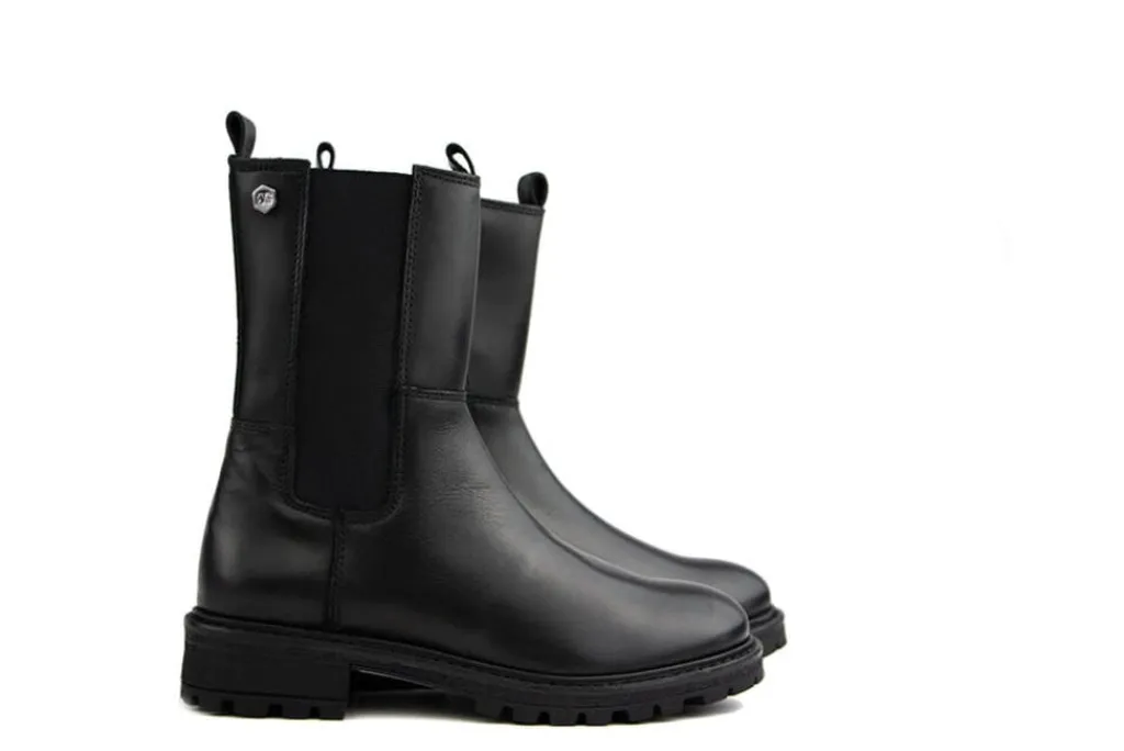 Veterboots En Bikerboots^GIGA Chelsea Boot Nero Crust