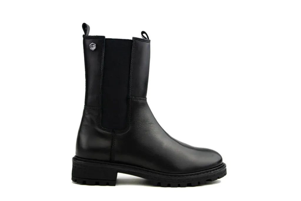 Veterboots En Bikerboots^GIGA Chelsea Boot Nero Crust