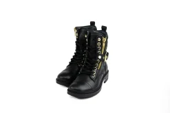 Veterboots En Bikerboots^GIGA Veterboot Gesp Tramonto Black