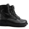 Veterboots En Bikerboots^GIGA Veterboot Liz Nero Crust
