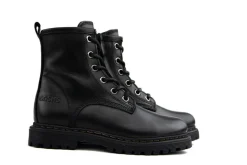 Veterboots En Bikerboots^GIGA Veterboot Liz Nero Crust