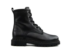 Veterboots En Bikerboots^GIGA Veterboot Liz Nero Crust