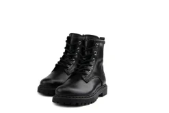 Veterboots En Bikerboots^GIGA Veterboot Liz Nero Crust