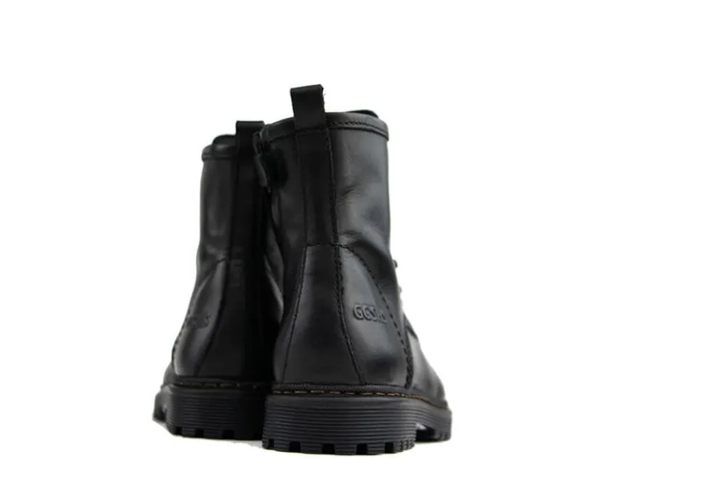 Veterboots En Bikerboots^GIGA Veterboot Liz Nero Crust