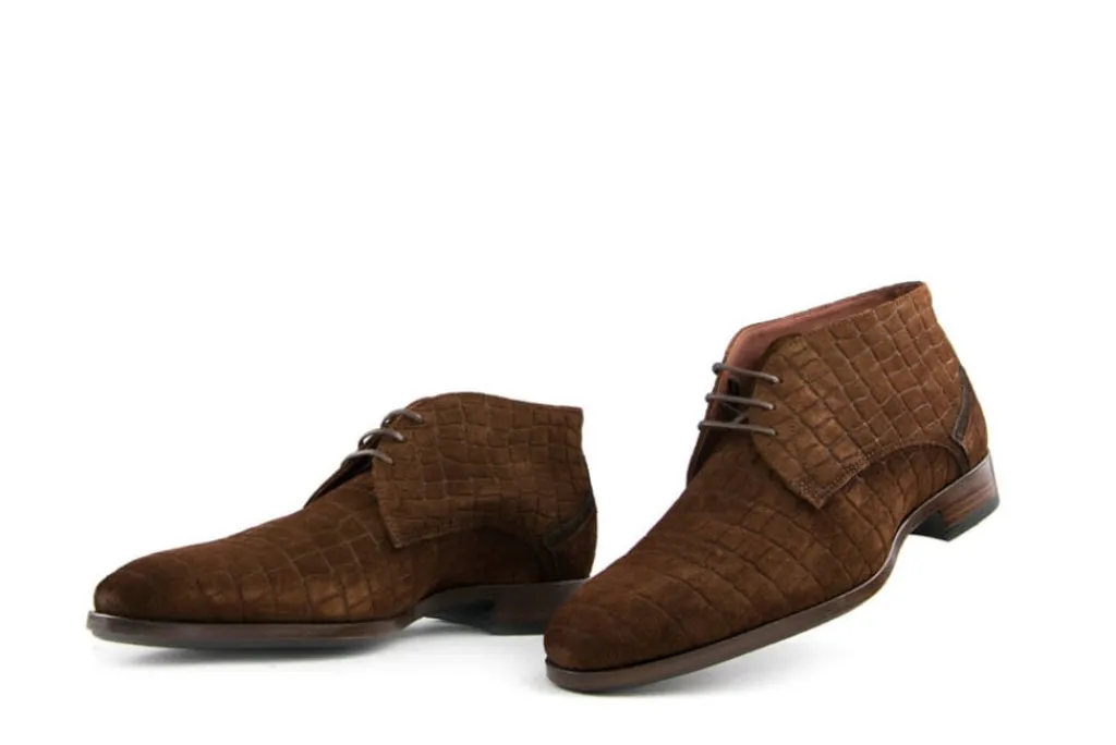 Hoge Veterschoenen | Nette Schoenen^Greve Hoge Veter Ribolla Cognac Sambia