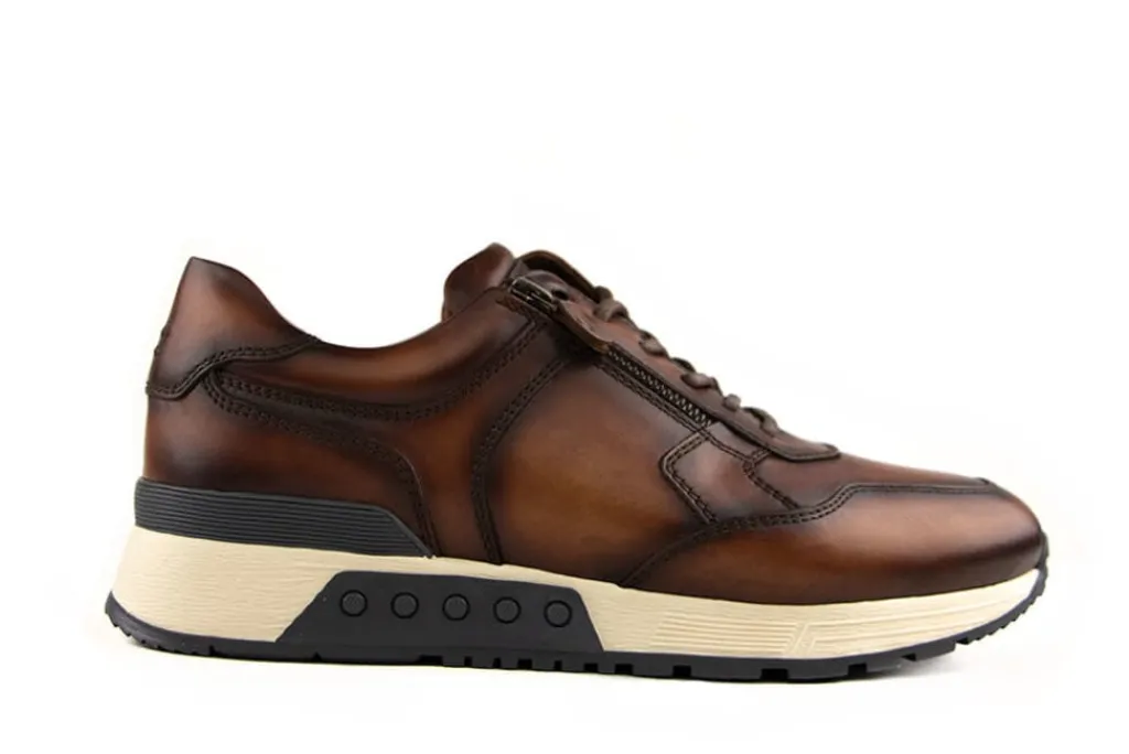 Sneakers^Greve Sneakers Haarlem Cognac K-leest