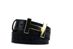 Damesaccessoires | Riemen^HAN Riem Aveline Donkerblauw Croco
