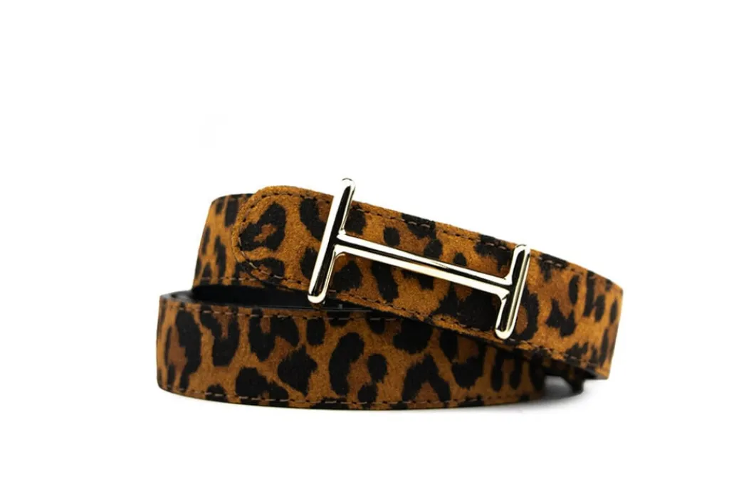 Riemen | Damesaccessoires^HAN Riem Lila Cognac Panter