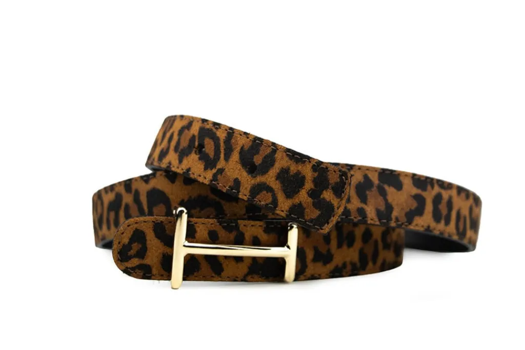 Riemen | Damesaccessoires^HAN Riem Lila Cognac Panter