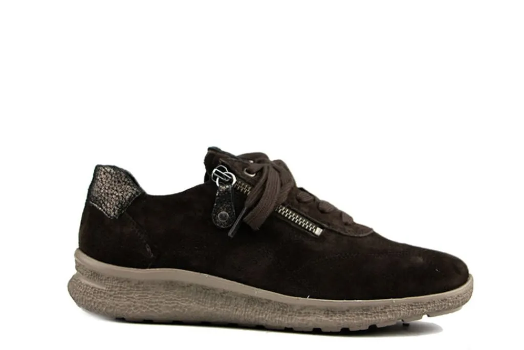 Sneakers | Wijdte K^Hartjes Rap Shoe Dunkelbraun Altgold