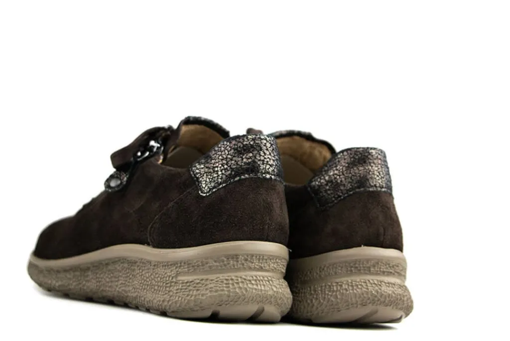 Sneakers | Wijdte K^Hartjes Rap Shoe Dunkelbraun Altgold